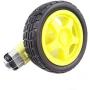Yosoo Smart Car Robot Tire Wheel with DC 3-6v Gear Motor for Arduino DIY Robot(Pack of 4)