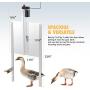 CO-Z Automatic Chicken Coop Door, Auto Chicken Door with Timer, Electric Poultry Chicken Coop Door Opening Motor with Remotes, Full Aluminum Coop Door with Light Sensing Operator for Smart Home Farms