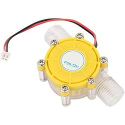 Micro Hydroelectric Generator, F50 Micro-hydro Dc Water Flow Pump Turbine Hydroelectric Power Energy Generator Motor Accessories Dc Water Generator Yellow Output Voltage 80v(12v)