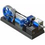 Chnkous Electromagnetic Pneumatic Engine Hot Air Stirling Engine Motor Model Perpetual Motion Desk Toy