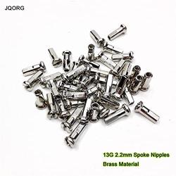 BVSLJLKSJG Brass Material 13G 2.2mm Spoke Nipples Sliver Color Electric Bike Motor Wheel Parts Length 13/16mm Spoke Caps E-Bike Spoke Hats (Color : 200pcs 16mm)