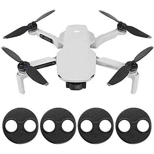 4PCS Motor Cover Motor Protector for DJI Mavic Mini/DJI mini 2/Mini SE Accessories Waterproof Dustproof Mavic Aluminium Motor Cap (Black)