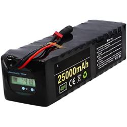 Wnicek 48V 20Ah 25Ah Ebike Battery Electric Bike Lithium-ion Battery Pack Built-in BMS and Electicity Display Fit for 1000W 750W 500W 350W 250W 200W Bike Motor (with Charger)