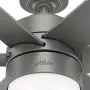 Hunter Fan Company 59625 Solaria Ceiling Fan, 60, Matte Silver Finish