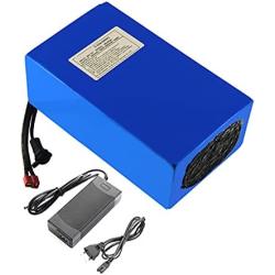 Wnicek 36V 20Ah 10S6P E-Bike Lithium Battery Pack 25Ah 10S8P Electric Bikes Li-ion Battery with Charger for 200W-1000W Motor for Scooters Electric Tools Electric Tricycles