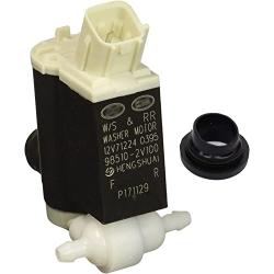 Genuine OEM 98510-2V100 Windshield Washer Motor and Pump with Grommet / 985102V100 for Select Hyundai KIA Models/Interchangeable with 985102L100, 9851025100, 985101F100, 985102C100, 985104D000
