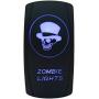 Cllena Car Toggle Switch Laser Blue LED Rocker Switch 5 PINS for Car Motor Boat(Zombie Lights)