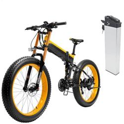 Jieoto E-Bike Battery 48V 8AH 10AH 13AH 15AH Lithium Li-ion Folding Bike Replacement Battery with Charger and BMS Protection Board, for 250W 350W 500W 750W 1000W Electric Bicycles Motor