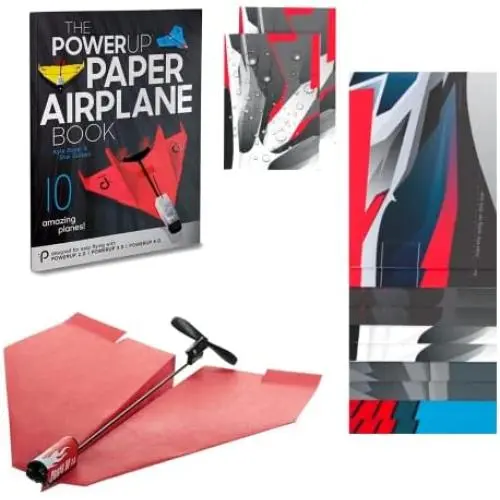 POWERUP 2.0 Flight Manual Bundle - POWERUP 2.0 Original Paper Airplane Conversion Kit + PowerUp Paper Airplane Templates Models + PowerUp Awesome Paper Airplane Book