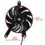 Caltric Compatible with Radiator Cooling Fan Motor Suzuki LT-A500X King Quad 500 LTA500X 4x4 2009-2014