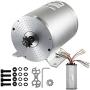BestEquip Brushless Motor Kit,2000W 48V 42A 4300RPM High Speed Electric Scooter Motor,with Mounting Bracket,Speed Controller Bicycle Motorcycle Mid Drive Motor