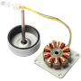 CrocSee Micro 3 Phase AC Mini Hand Brushless Motor Generator Model Science Experiment Teaching Aid Kit DIY