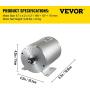 Mophorn 1800W Electric Brushless DC Motor Kit - 48V 4500rpm Brushless Motor with 32A Speed Controller and Throttle Grip Kit for Go Karts E-Bike Electric Throttle Motorcycle Scooter