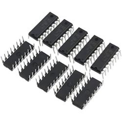 Obuyke L293D Stepper Motor Drivers, 10pcs L293D DIP 16- pin ICStepper Motor Driver Controllers Motor Accessory, Black, V2FR1272916QTVKI7DN9E3D4