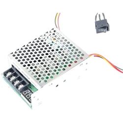KNACRO PWM DC Motor Driver 40A DC 12V 18V 24V 36V 48V (10-50V) Forward Reverse Switch Brush Motor Inverted Module Metal Protective housing Maximum Power 2000W Digital Display