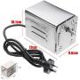 NOMAL Universal Grill Electric BBQ Spit Motor Stainless Steel Rotisserie Roaster Electric Replacement Rotisserie Motor 110 V 15W for Most Burner Grills Camping Party Cooking Roast Lamb (Sliver)