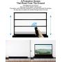 VIVIDSTORM-4K Movie Projector Screen S 100 Inch Sound Transparent Perforated Floor Rising White Fabric 4k HD Ready Home/Movie Theatre Work with Normal Throw Projector, VSDSTPW100H