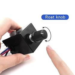 Tnuocke 2pcs 12V/24V DC Motor Speed Controller Universal,Knob Screw Electronic Stepless Speed Regulator Switch,Adjustable Motor Speed, Automobile Fan HeaterControl, Fans Speed Regulation