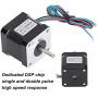 Stepper Motor, Stable Standard 2 Phase Copper Coil Long Life Span Step Motor Driver Rapid Speed for Printer
