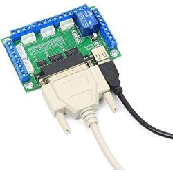 5 Axis Breakout Board interface Mach3 Stepper Motor Driver CNC Router Engraving Milling Machine CNC Controller