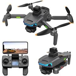 QUITOKA RC Drone 8K Dual Camera Ultra-Clear Aerial Photography Brushless Motor GPS Positioning Remote Control Aircraft Headless Mode One Key Return The Body is Foldable