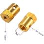 Synchronous Synchron Motor,Turntable motor,Cuptisserie motor,Turner motor with 7mm Flexible Coupling Connector Lamp Cord 50/60Hz AC100~127V 4W CCW/CW For Hand-Made, School Project, Model(2pcs 5-6RPM)