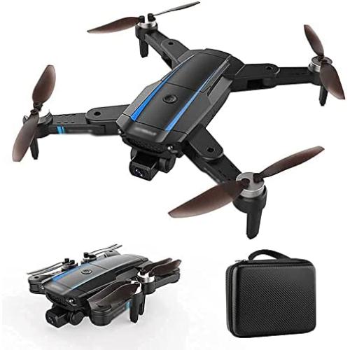 QUITOKA RC Drone 4-axis Aircraft with Brushless Motors 8K Ultra HD Camera The Body is Foldable GPS Positioning Automatic Return 25 Minutes Flight Time Long Control Range