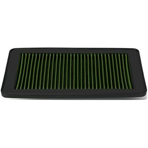 DNA Motoring AFPN-037-GN Clean Air Washable Drop In Panel Air Filter Enhance Engine Performance Power & Acceleration Improve [Compatible with 09-15 Honda Odyssey Pilot]