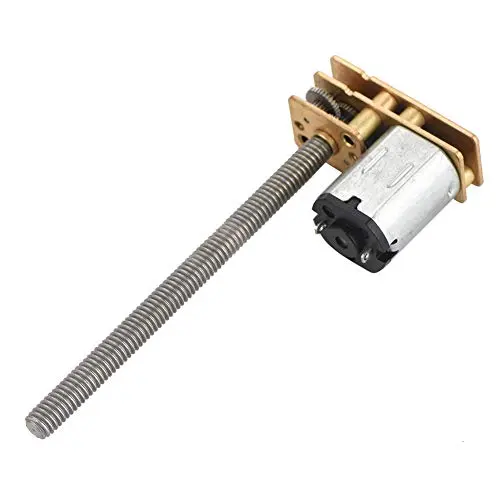 DC 6V 12V Gear Motor 1024GA20 Thread Flip N20 Gear Motor M4 x 55mm Shaft(6V 100RPM)