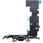 Johncase OEM Charging Port Dock Connector Flex Cable + Microphone + Cellular Antenna + Vibration Motor Connector Replacement Part Compatible for iPhone 8 Plus All Carriers (Black)