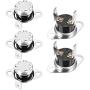 uxcell KSD301 Thermostat 50°C/122°F Normally Open N.O Adjust Snap Disc Temperature Switch for Microwave,Oven,Coffee Maker 5pcs