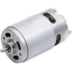 Fielect 18V DC Motor 20500RPM Round Shaft High Torque Electric Motor for DIY Electric/Electronic Projects, Drills, Robots, RC Vehicals, Remote Controlled Cars/Robot, Saw Repair/Replacement Engine
