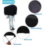 Boat Motor Cover 600D Waterproof Outboard Motor Cover, Boat Engine Cover Universal Size Fits UP-20HP Black 6