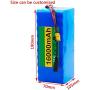 Jieoto 36V Li-Ion Battery Pack 16AH 10S 5P E-Bike Battery Battery Suitable for Motors Up to 500W with Charger and BMS Used for Airplane Models Power Tools Scooters