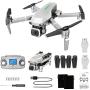 SKYTEEY Foldable GPS Drone with 4K UHD Camera for Adults, Quadcopter with 4 Brushless Motor, Auto Return Home, Follow Me, Grade 7 Strong Wind Resistance, Long Control Range