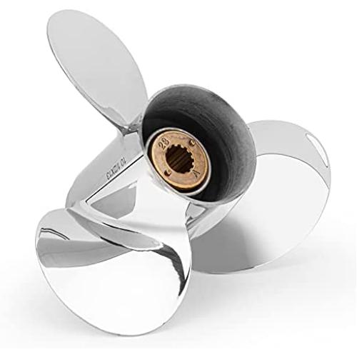 Qiluprop OEM Upgrade 10 1/2 x 13 (13 Spline) Upgrade Stainless Steel Outboard Motor Propeller Fit Mercury Engine 30-70 HP,48-855858A46,RH Qiluprop OEM Upgrade 10 1/2 x 13 (13 Spline) Upgrade Stainless Steel Outboard Motor Propeller Fit Mercury Engine 30-70 HP,48-855858A46,RH