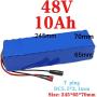Wnicek 48V 10AH E-Bike Lithium-Ion Battery 10000mAh Electric Bicycle Lithium Battery Pack with 20A BMS and 54.6V 2A Charger Fits for 200W 250W 350W 500W Bike Motors