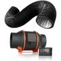 6 Inch Inline Fan and 6 Inch 25 Feet Black Ducting