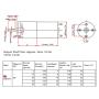 XD25GA370 DC Gear Motor 24V Micro Motor Driver Low Speed CW CCW Permanent Magnet + Bracket Sport Control for Electrical Tools DIY(30rpm/min)