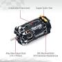 Surpass Hobby Supersonic 380 10.5T (4000KV) Sensored Brushless Motor Shaft 3.175mm for 1/12 1/14 RC Racing Car