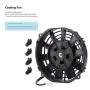 Aramox Universal Car 8in Slim ABS 80W Electric Cooling Fan, Push Pull Radiator Electric Radiator 24V 80W 2250RPM 600CFM 10 Straight Blades