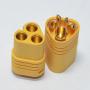 Hobbysky 10 Pairs MT60 Male Female Motor Plug Connector 3.5mm 3-Pole Bullet Connectors Plug Set for RC ESC to Motor with Housing for RC Lipo Battery (10 Pairs)