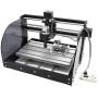 DIY CNC 3018PRO-M 3 Axis CNC Router Kit + PCB Milling, Wood Carving Engraving Machine + ER11 and 5mm Extension Rod (Working Area 300x180x45mm)