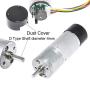 Encoder Metal Gearmotor 12V DC High Speed 130RPM Gear Motor with Encoder for Arduino and 3D Printers