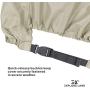 Explore Land Waterproof 600D Heavy Duty Outboard Motor Cover - Full Size Boat Engine Covers Fit for Motor up to 25HP, Tan