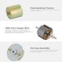 Greartisan DC 12V 120RPM Gear Motor High Torque Electric Micro Speed Reduction Geared Motor Eccentric Output Shaft 37mm Diameter Gearbox
