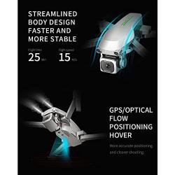 SKYTEEY Foldable GPS Drone with 4K UHD Camera for Adults, Quadcopter with 4 Brushless Motor, Auto Return Home, Follow Me, Grade 7 Strong Wind Resistance, Long Control Range