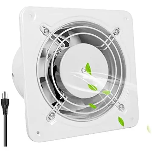 HG POWER 6 Inch Exhaust Fan, 308CFM Through Wall Fan Bathroom Extractor Ventilation Fan Blower Ceiling and Wall Mount for Attic Garage Kitchen Bathroom Windows Fan