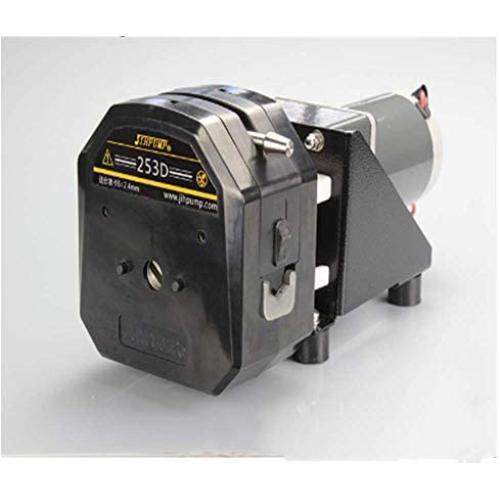 Quick Tubing Load Industrial High Flow Peristaltic Pump DC Motor 24 V with Silicon Tubing Wall Thickness of 2.4 Mm Silicone Water Fluid Dispense (Pump+motor+controller)