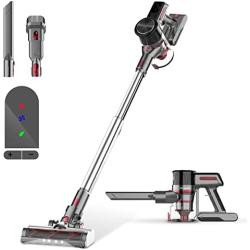 Cordless Vacuum Cleaner, 300W Brushless Motor with 26Kpa Powerful Suction Stick Vacuum, Up to 45Mins Max Runtime Detachable Battery